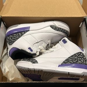Toddler Air Jordan 3 Retro TD 'Dark Iris'